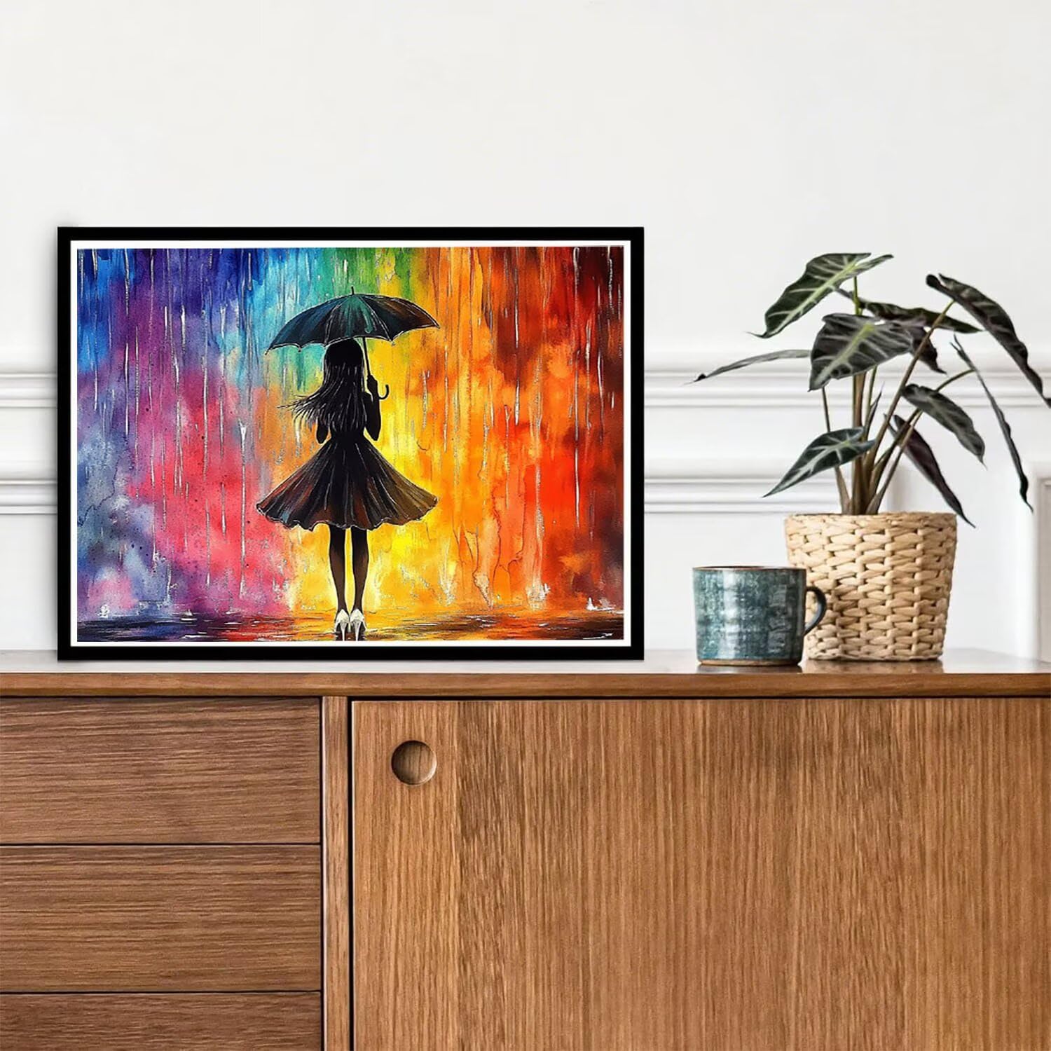 Diamond Painting Mädchen für Bastelset Kinder ab 6 Jahre, Diamant Painting Erwachsene Abstrakt, 5D Daiments Malerei Stickerei, DIY Mosaikherstellung Full Diamant Set Festival Geschenke 90x70cm L2-637