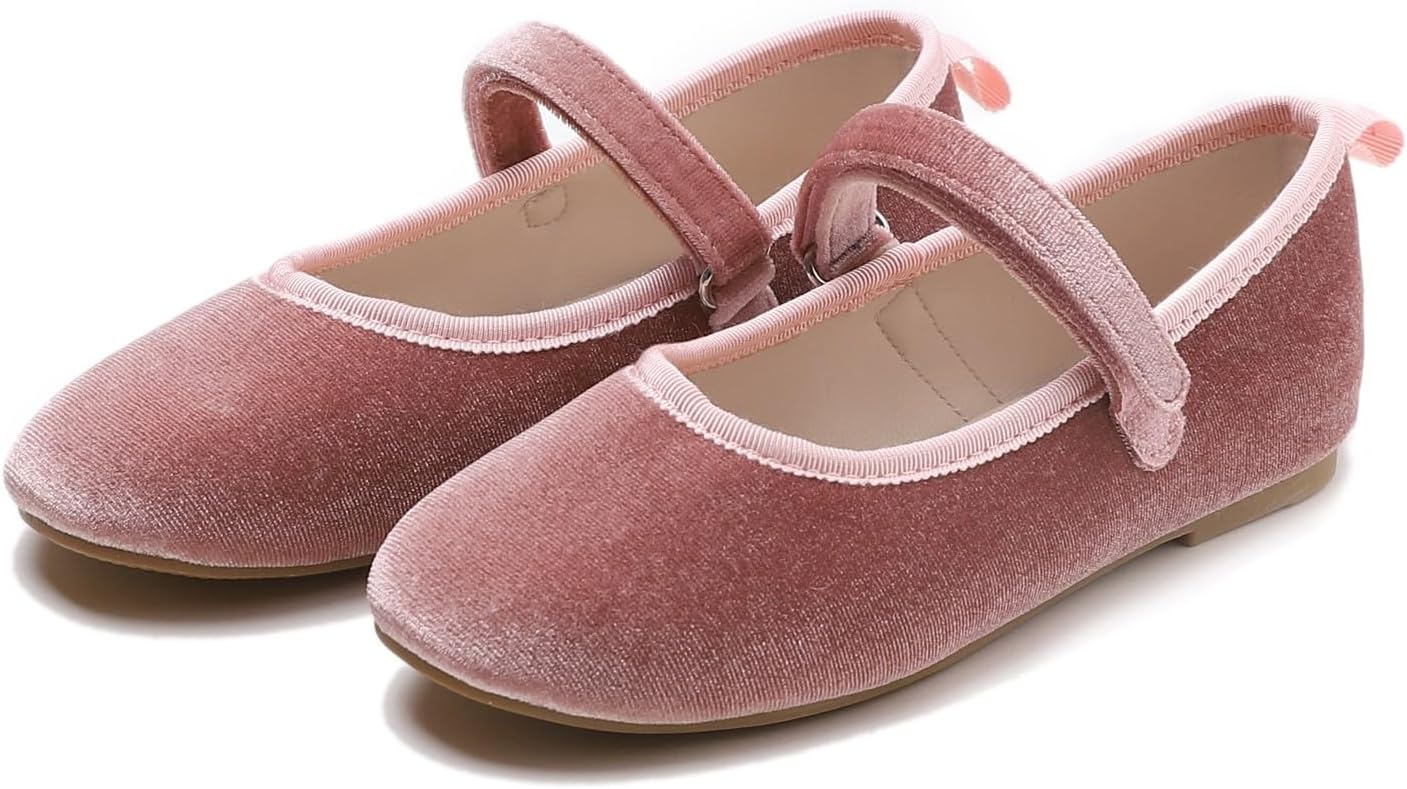 Pink Velvet Loop Maryjane