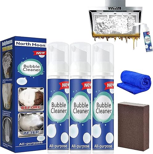 Miniatura 9 de KCRPM Nueva espuma de limpieza de enjuague multiusos, limpiador de burbujas, spray de espuma limpiador de burbujas, aerosol limpiador de cocina,