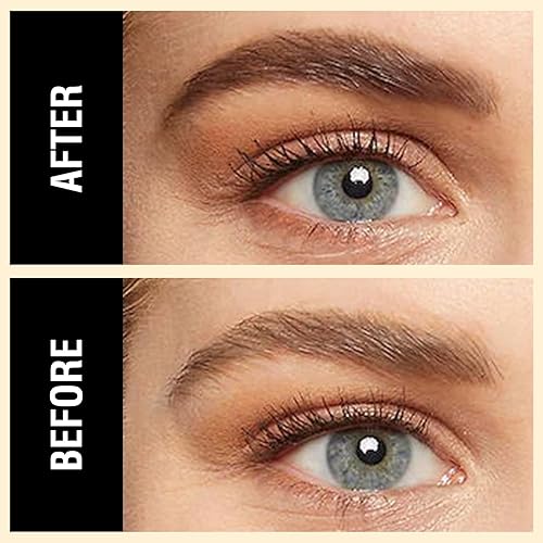 Miniatura 2 de FOCALLURE Lápiz de cejas, cepillo de cejas de doble cara, larga duración y a prueba de manchas, maquillaje de cejas retráctil, punta ultra fina,