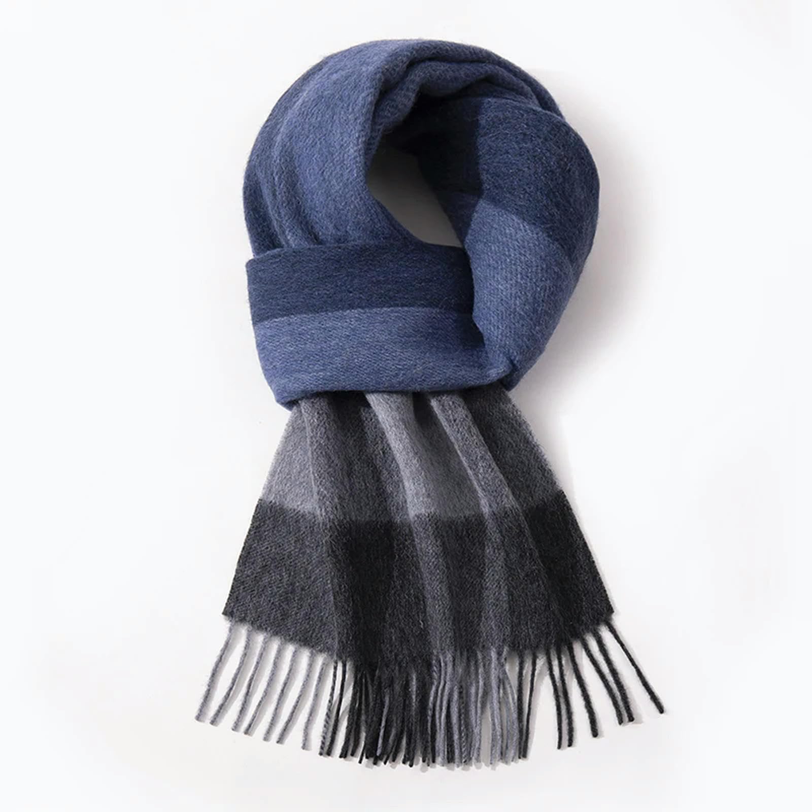 MdybF Sciarpa Uomini Sciarpa Lunghi Inverno Le Sciarpe Calde Craspelli Classici Scialcini Per Sciarpa A Quadri A Righe A Strisce