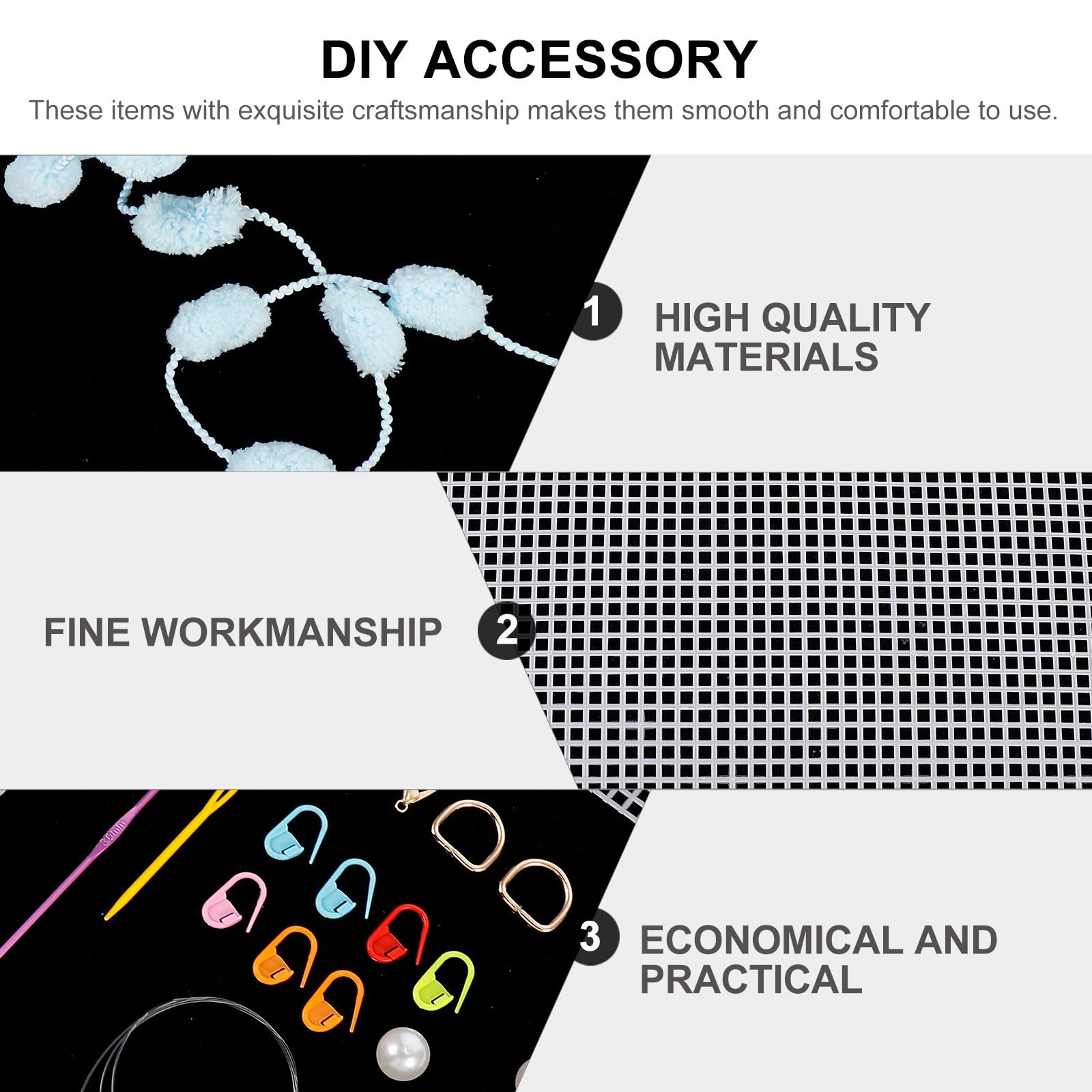 Materiales para Hacer Bolsos Tú Mismo, Kit DIY 1 Juego Azul