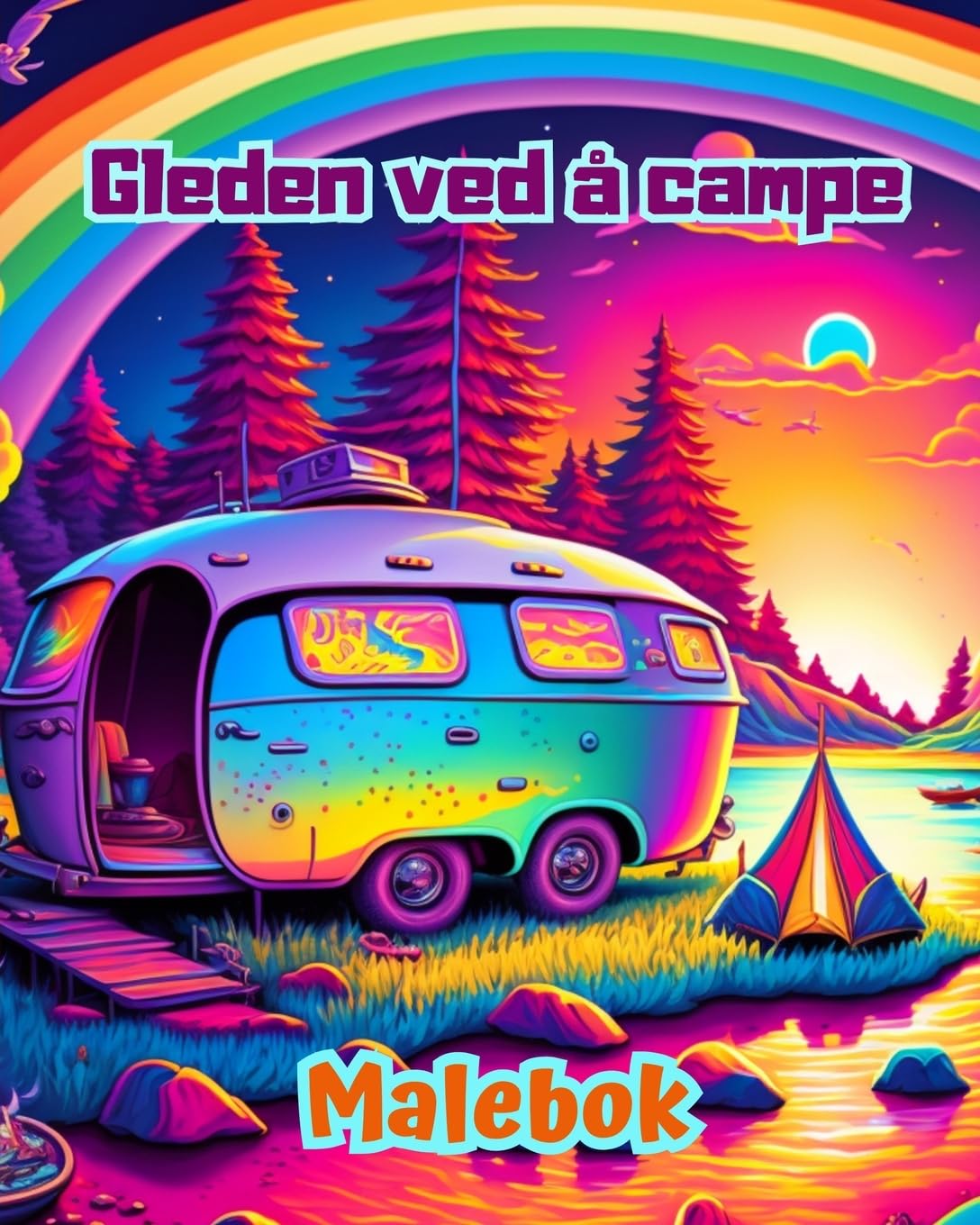 Gleden ved å campe | Malebok for natur- og friluftselskere | Flotte design for avslapping: Imponerende og sjarmerende campingscener