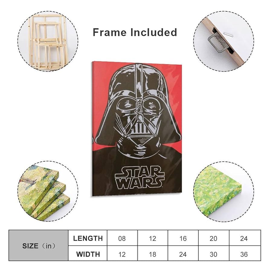 キャンバスアートセット　ダース・ベイダーver キャンバスアートセット ダース・ベイダーver ☆【受注生産