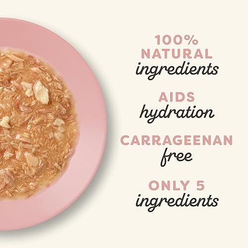 Miniatura 4 de Applaws Wet Cat Food, 24 unidades, alimento húmedo enlatado de ingredientes limitados, atún y salmón en salsa, latas de 2.47 onzas