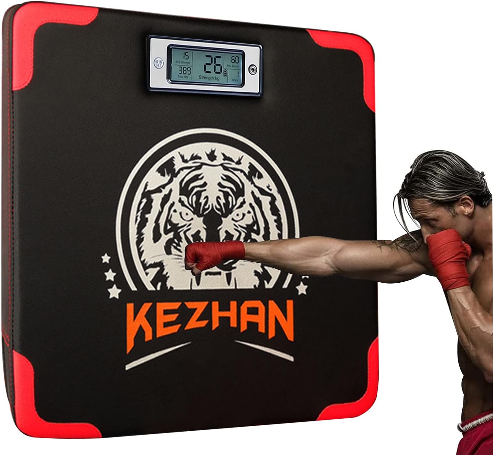 TDOO Boxing Machine, Boxing Reaction Target Boxing Machine, Electronic Boxing Practice Wall Target, Home Smart Vertical Boxing Wall Target with Digital Chip For Training/Children/Hobby Fitness