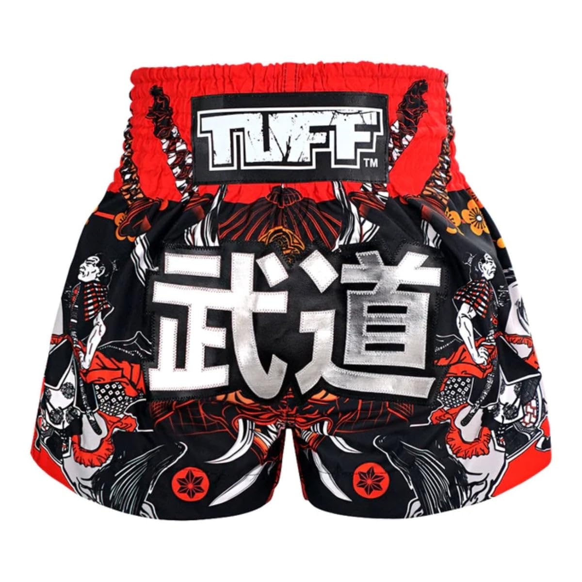 Tuff Sport Black MS660 Tora Samurai Muay Thai Shorts Black/Large