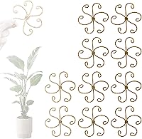 Vista 10 de Juego de soporte para tallos de plantas, soporte de plástico reutilizable para plantas trepadoras, soporte de plantas enrejado para plantas