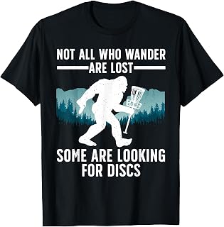 Funny Disc Golf for Men Women Bigfoot Basket Golf Players T-Shirt