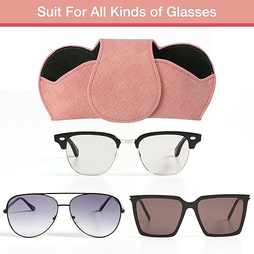 Miniatura 4 de KINIVA Soporte para lentes de sol para visera de automóvil, funda de cuero con clips para accesorios interiores de automóvil, se aplica a todos los