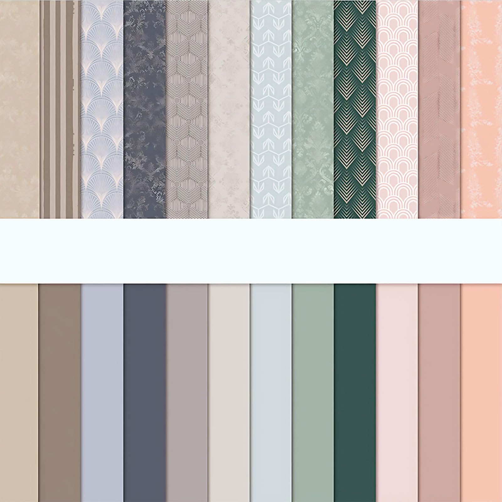 24 Sheets Double-Sided Pattern Paper, 24 Designs, 12 Inch Scrapbooking Cardstock Pad