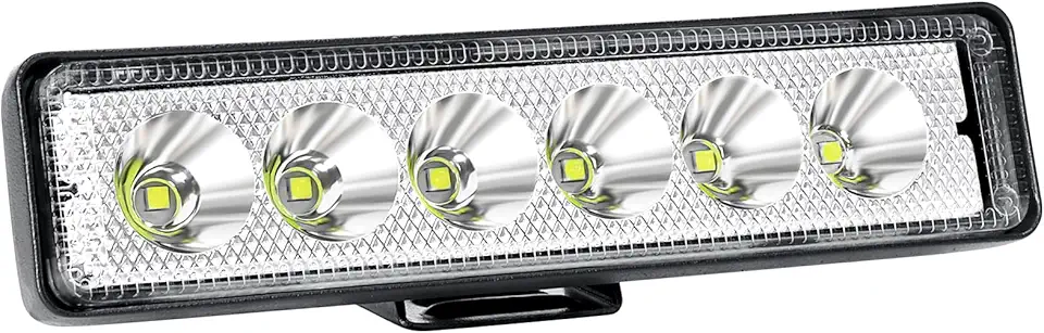 Willpower 1 peça mini led luz de trabalho barra 6 polegadas 18 W farol LED 12 V 24 V luz auxiliar de ponto à prova d'água barra de luz LED para carro trator off-road SUV UTV ATV 4 x 4