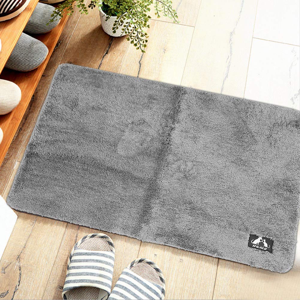 Tapis de sol doux 80x120 cm en polyester coton antidérapant Cocoarm