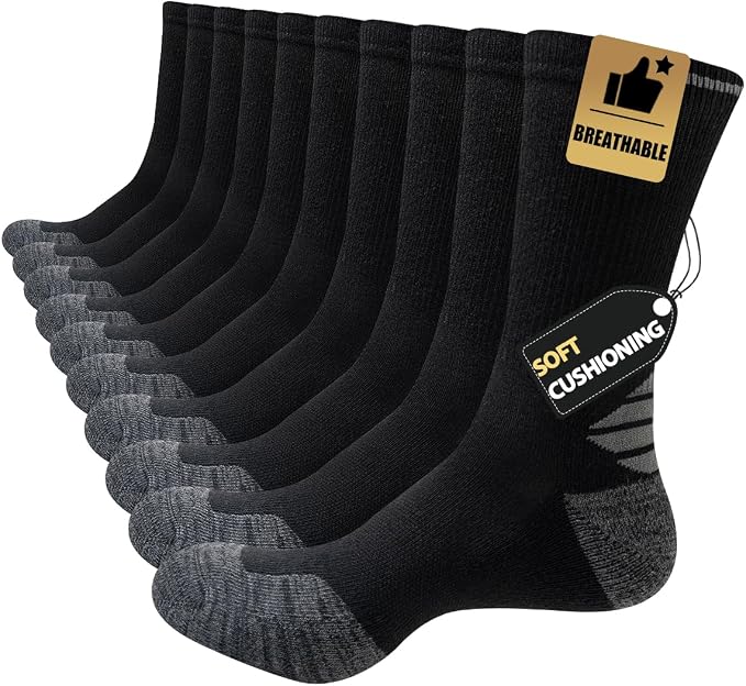 10 זוגות גרביים ספורט ב-$8.99 🧦