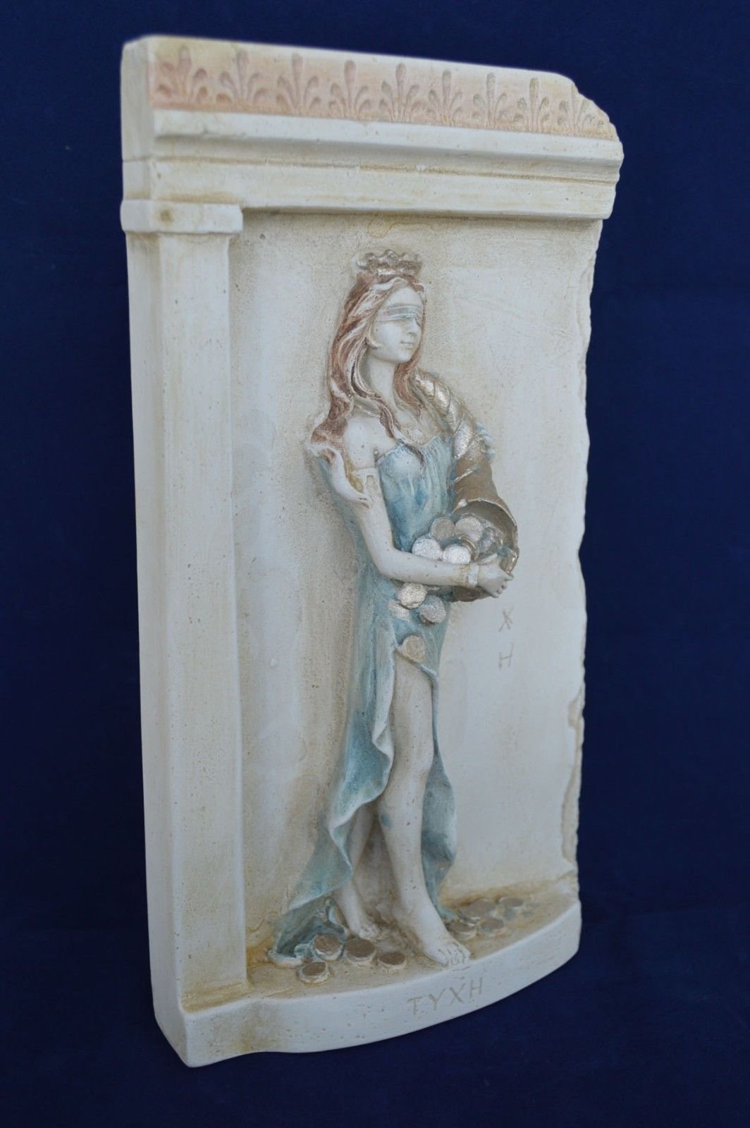 Estía Creations Déesse Tyché Déesse de Chance Et Fortune Sculpture Fille d'Aphrodite