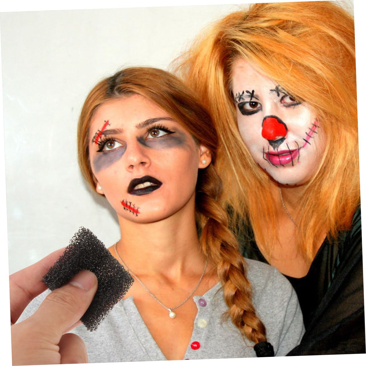 Healvian 96 Pezzi Spugne Makeup per Ferite Halloween Pz Strumenti per e Facili Applicare e Riutilizzabili per Zombie e Costumi Halloween