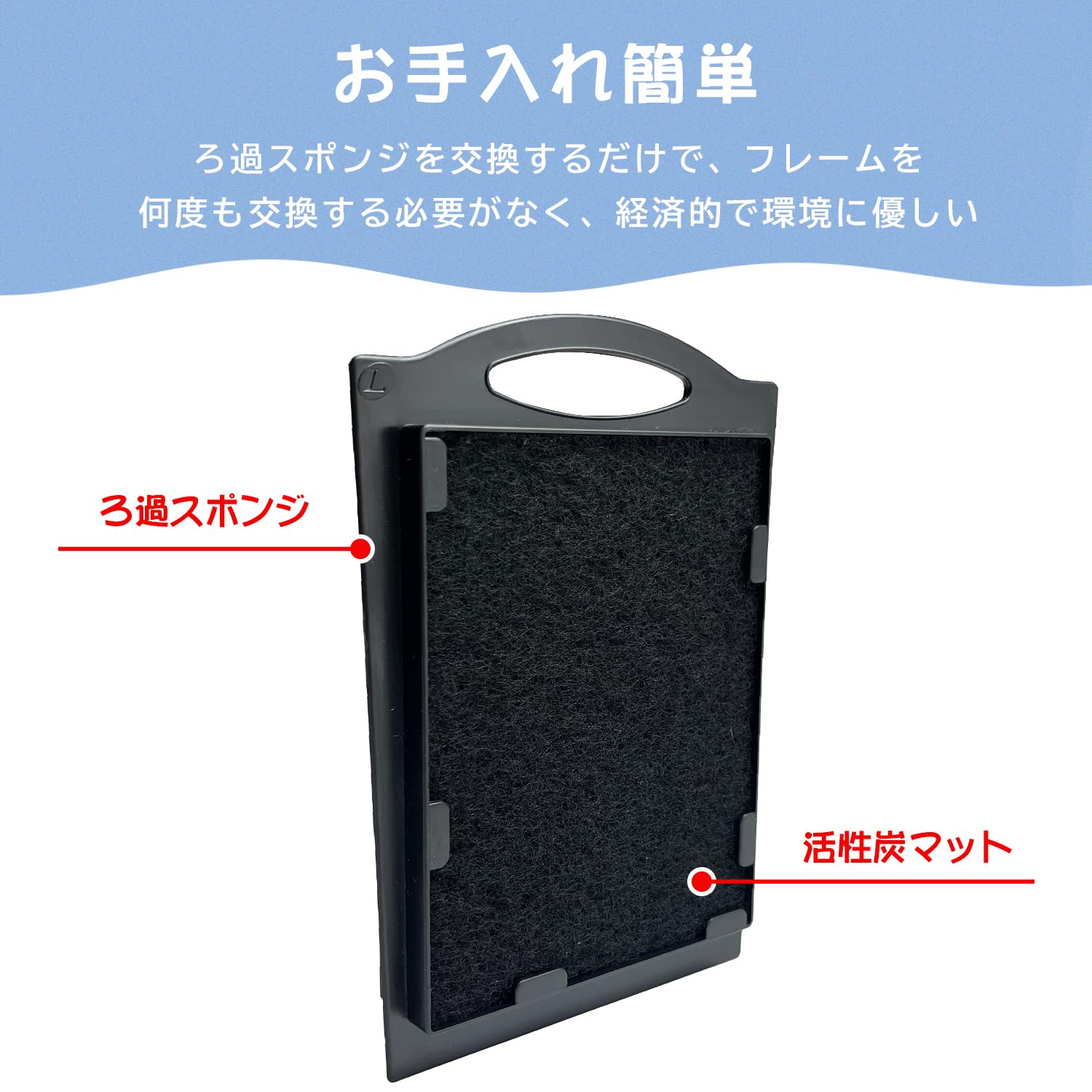 Amazon | INSLIFE 水槽フィルター ろ過スポンジマット 活性炭