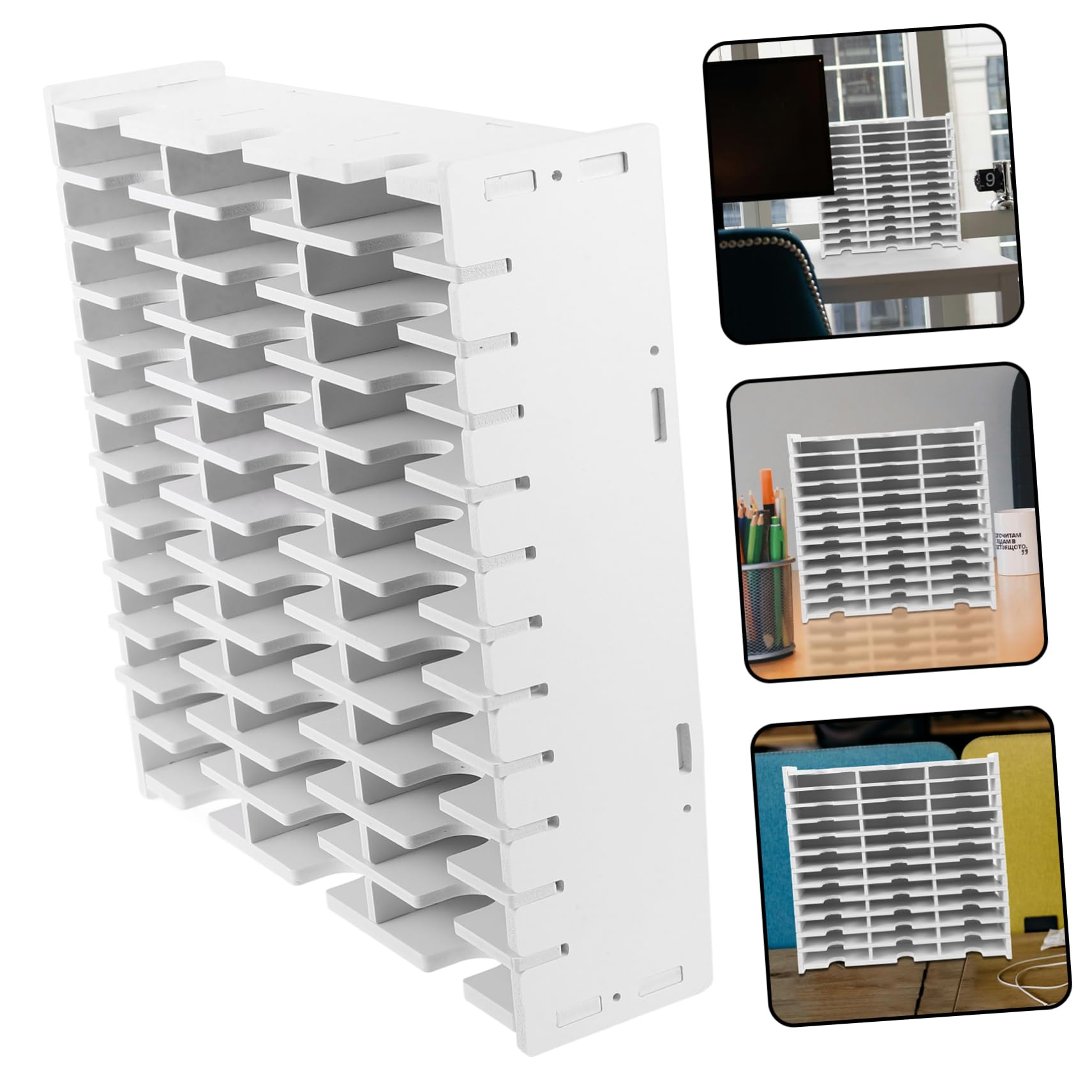 LABRIMP Scatola Porta CD in Pvc Bianco per Dischi, Organizer Efficiente per Protezione da Urti e Schiacciamenti, come Regalo per Conservare CD e Dvd