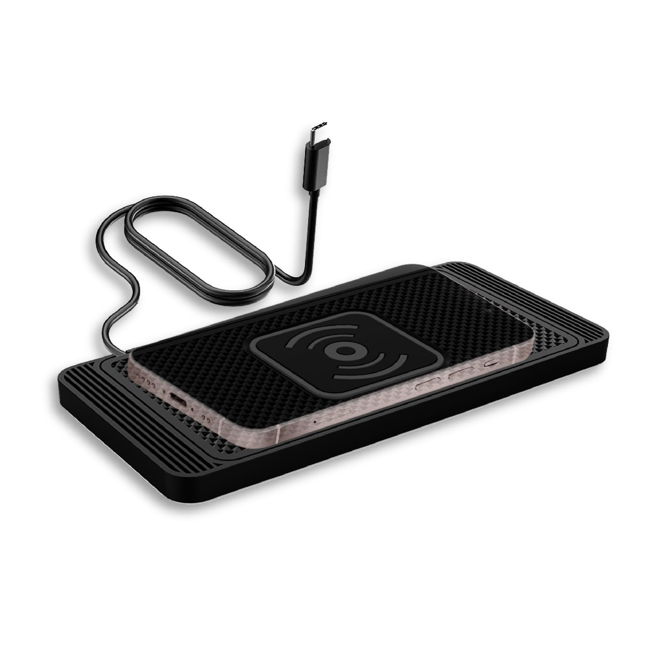 JUZELY Caricatore Wireless Auto per BMW X3M X4M X5M X6M XM, Caricatore Rapido, Caricabatterie Senza Fili Antiscivolo,cruscotto,Pad di Ricarica Wireless,B-Typec