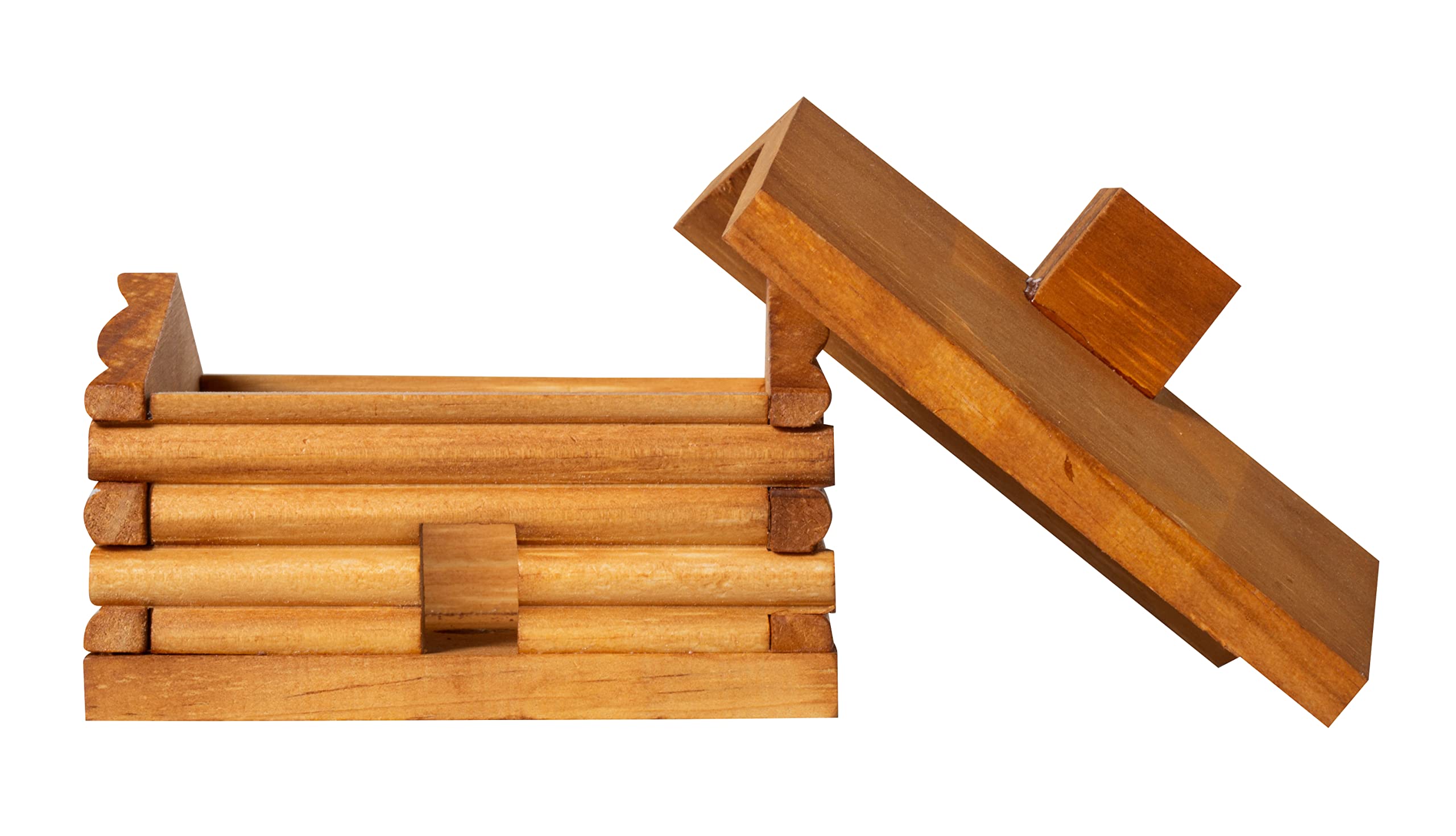 Amazon.co.jp: ミディアムログ キャビンシーダー香炉 杉コーン10個付き