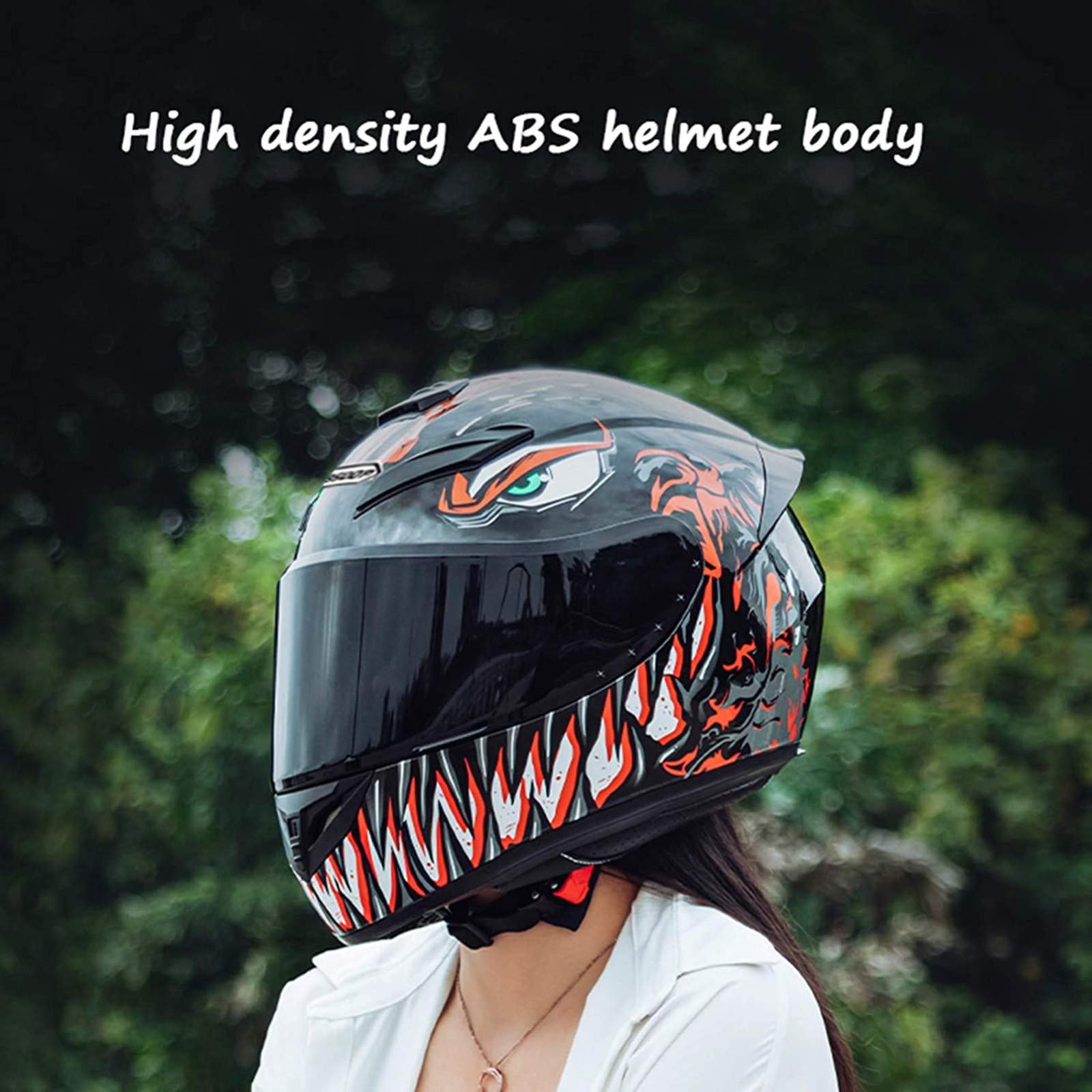 Galatée Casque de Pédale de Moto Visière Pare-Soleil,pour Moto et Scooter, Protection en Cas de Chute protéger efficacement la sécurité routière des utilisateurs(Noir
