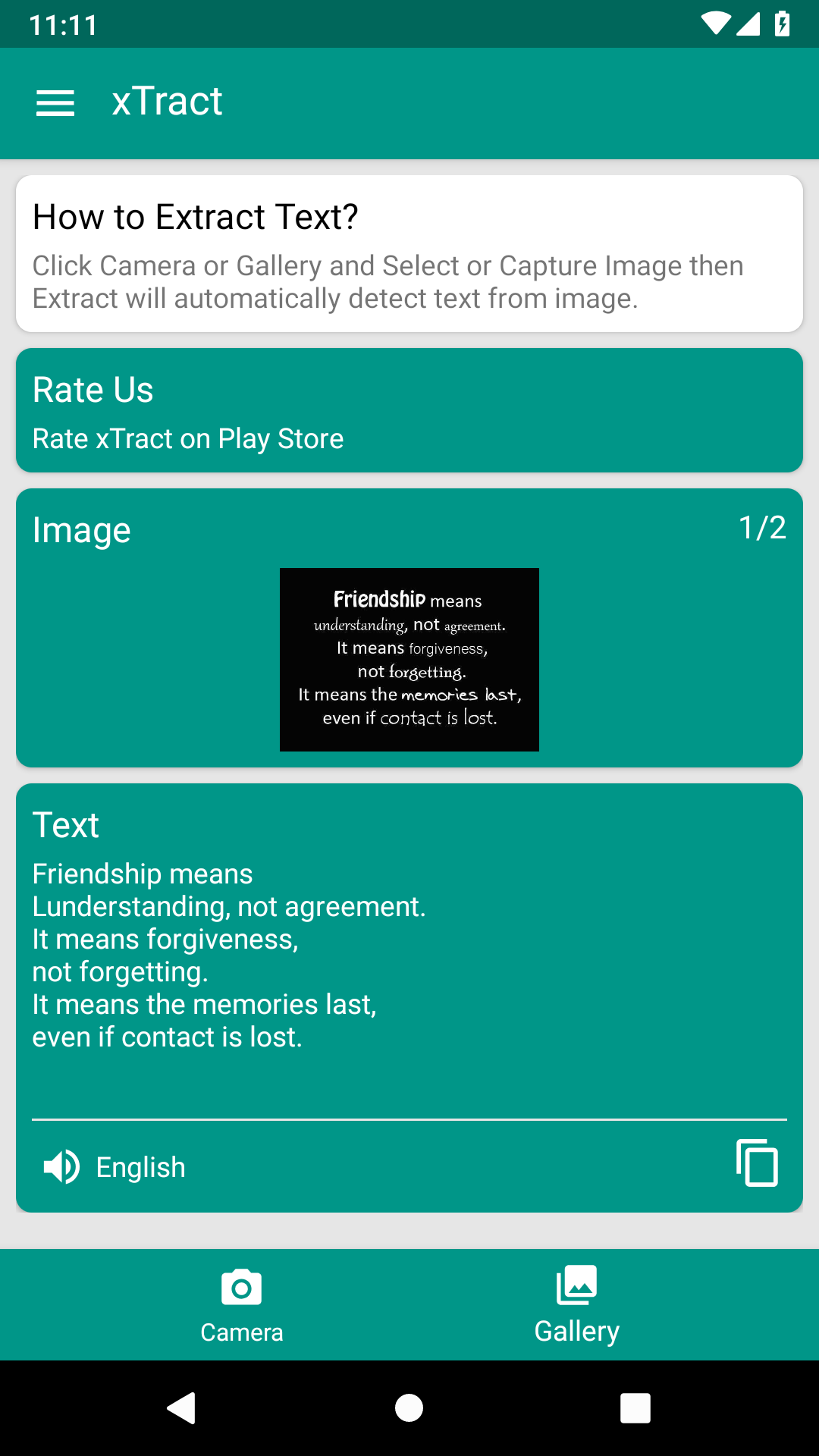 XTract OCR Scanner - Image To Text To Speech:Amazon.Com:Appstore.