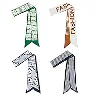 Purse Scarf for Women, Multifunctional Skinny Scarf for Bags Hair Neck Fashion Accessories