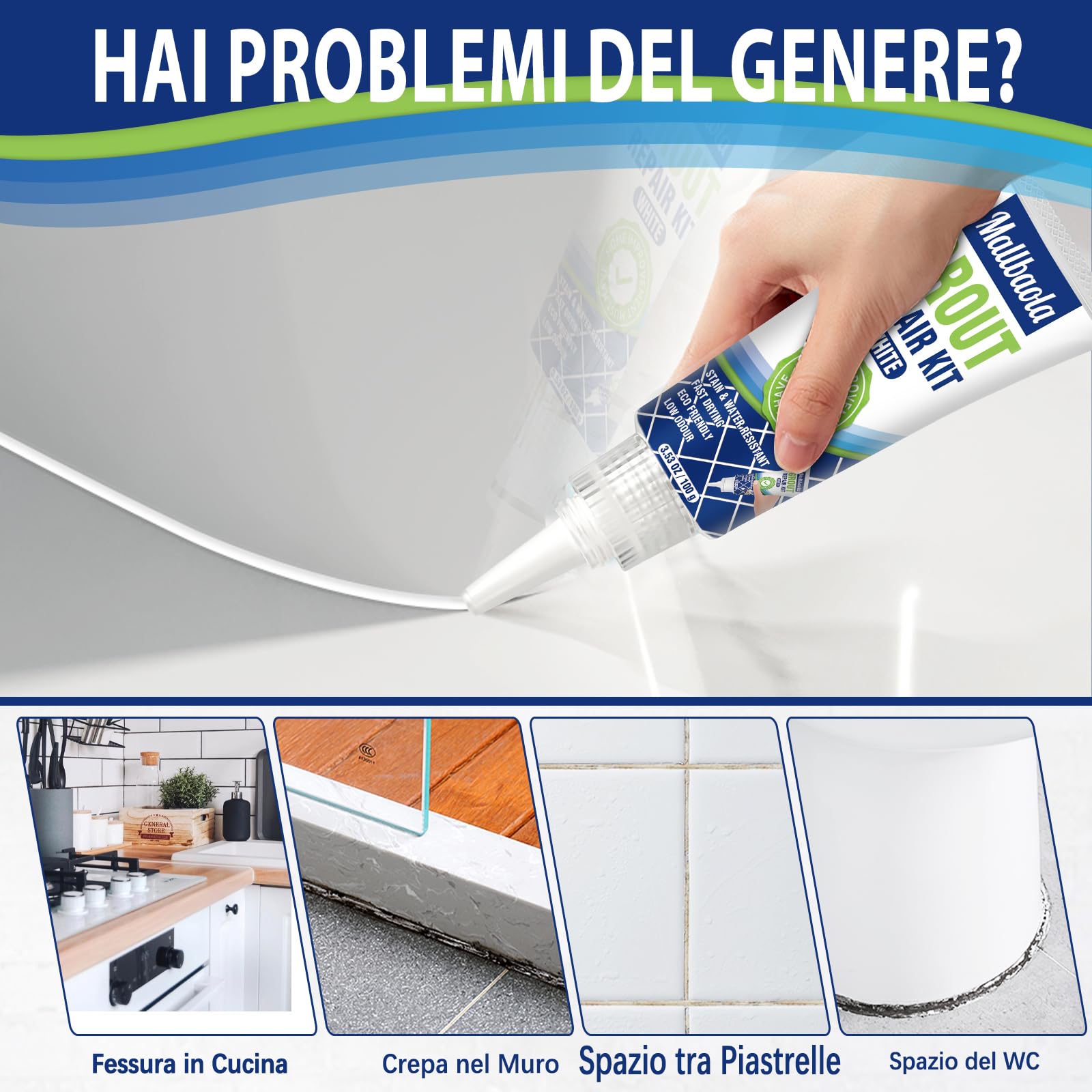 Riparazione Fughe Piastrelle (Bianco, 200)