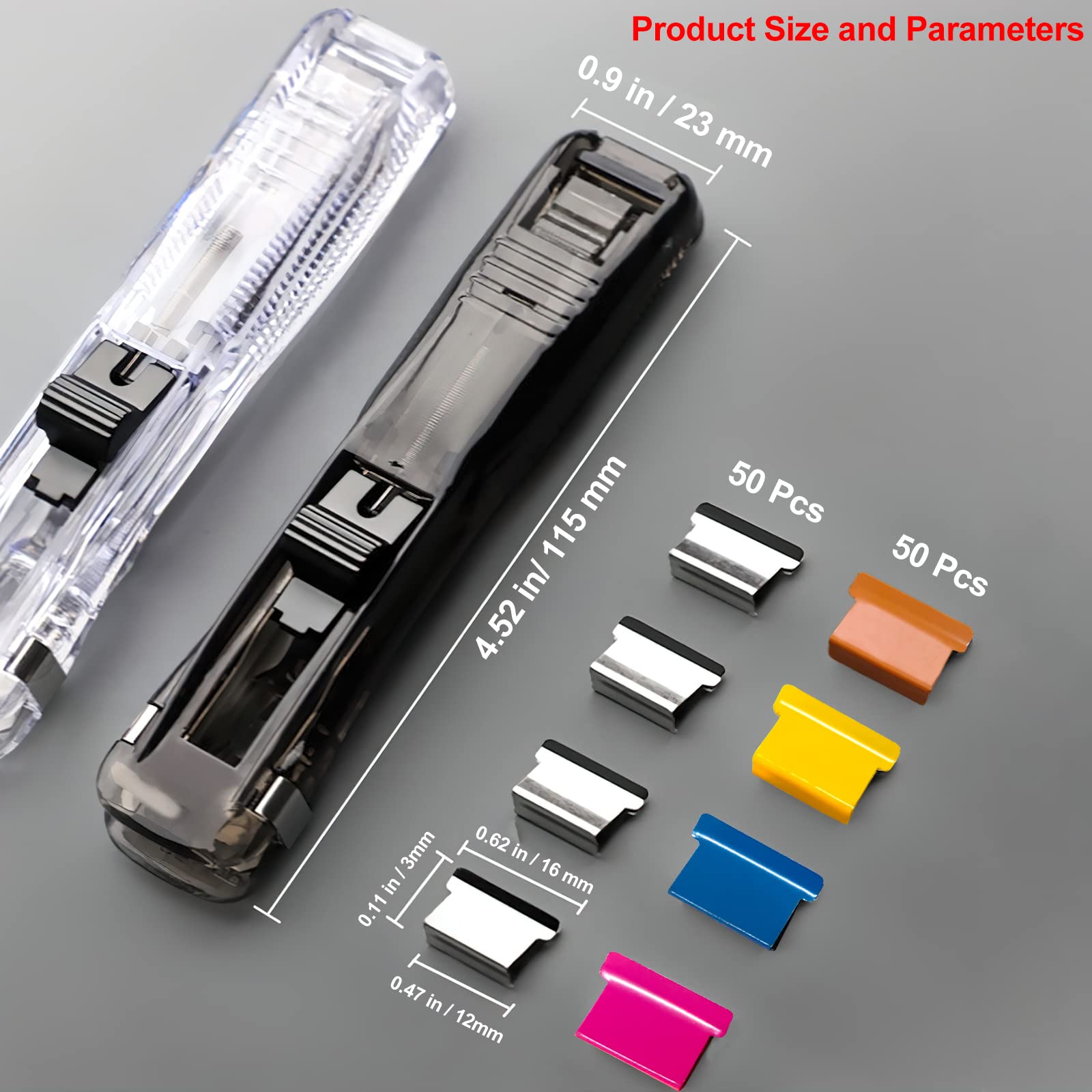 250 Clip In Acciaio Inossidabile Per Chiudere Sacchetti - Pinzatrice Senza Graffette Riutilizzabile - Foto 9