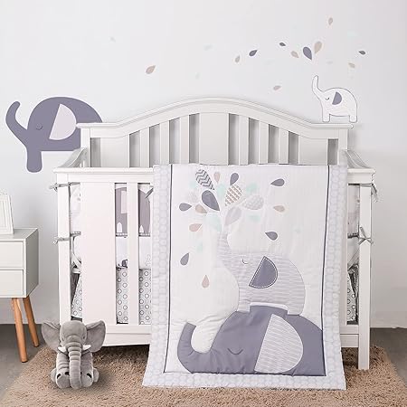 elephant crib sheet