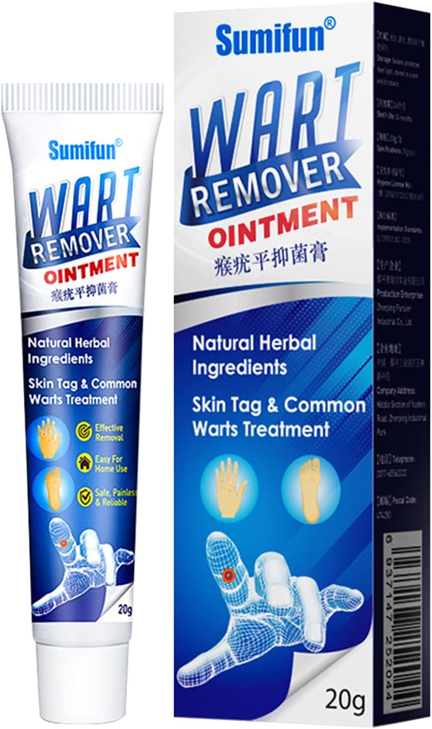 20g Wart Remover Ointment Herbal Ingredients Natural Safe Body Warts Treatment for Acne Moles Scar