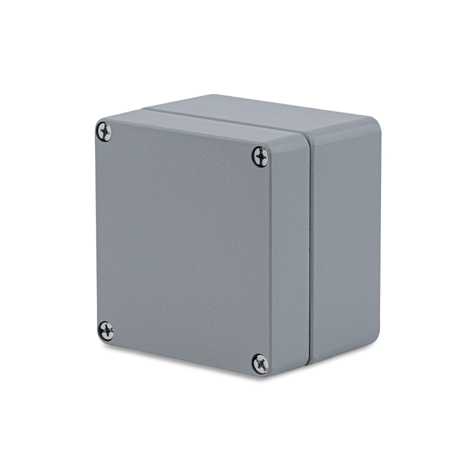 BOXEXPERT Contenitore industriale in alluminio 122x120x91mm Custodie pressofuse della serie Alster verniciate a polvere IP66, custodie per installazione, custodie vuote, custodie da parete