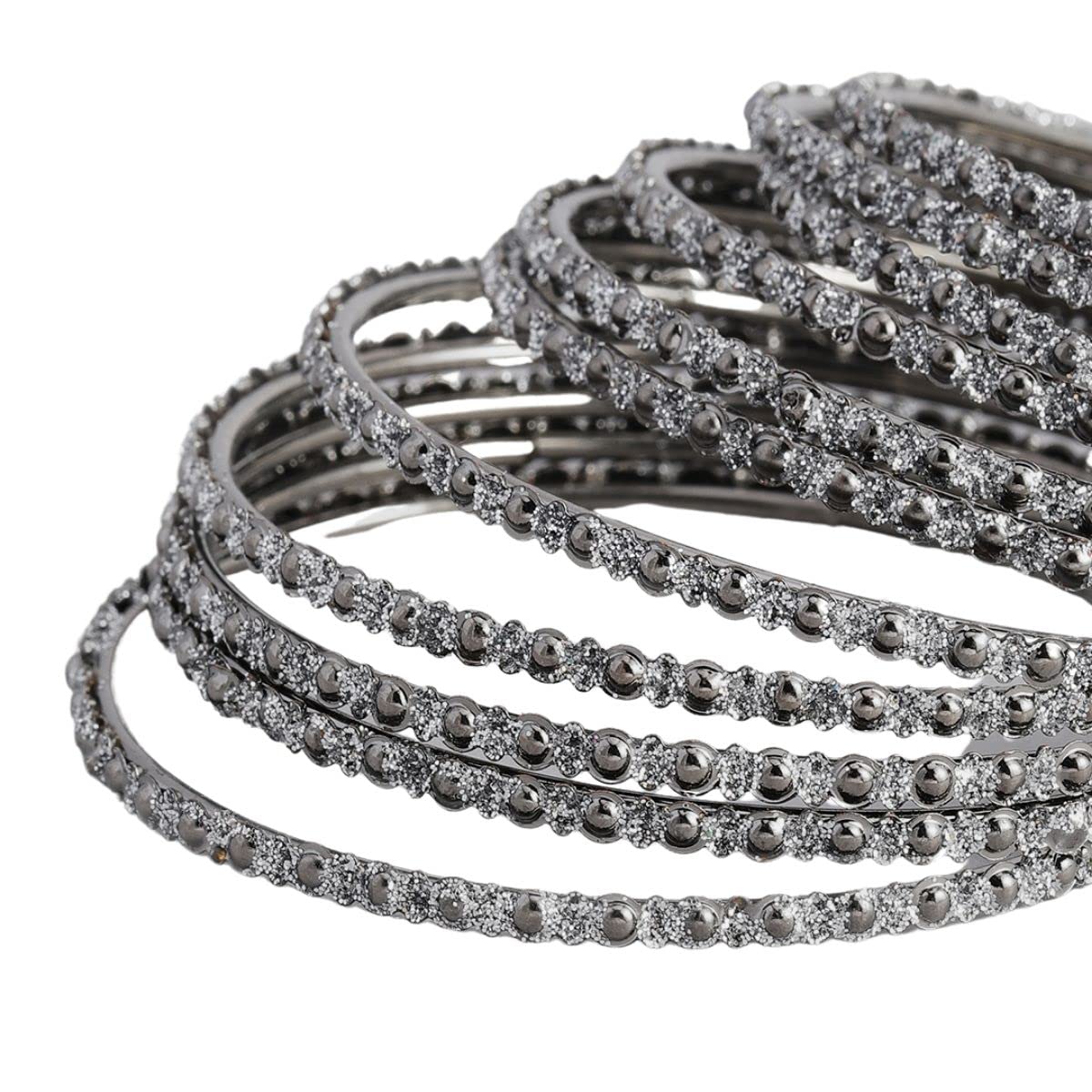 Set of 12 Silver Plated Bangles, Gift for Karwachauth