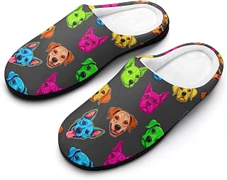 JZDACH Women's Breathable Cotton Slippers with Non-Slip Sole - Lightweight Indoor House Shoes for Daily Comfort