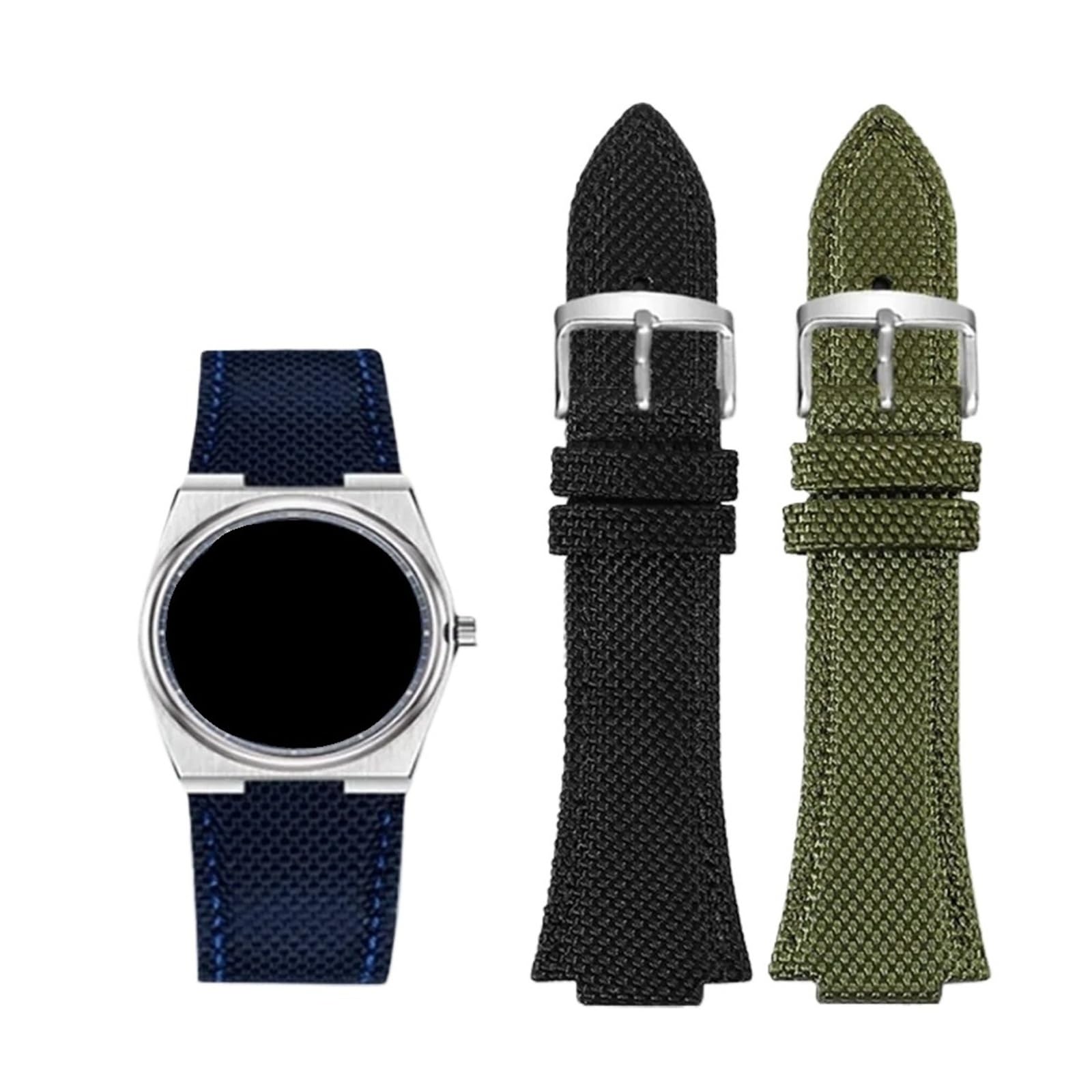 Cinturino for orologio in tela intrecciata compatibile con la serie PRX T137.410, cinturino in nylon impermeabile adatto all'uso quotidiano