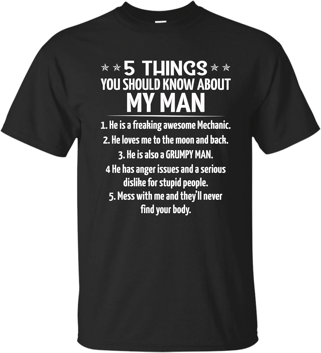 pic 5 Things I Love About You Dad 5 things you should know about my man t shirt for dad husband grandpa boyfriend