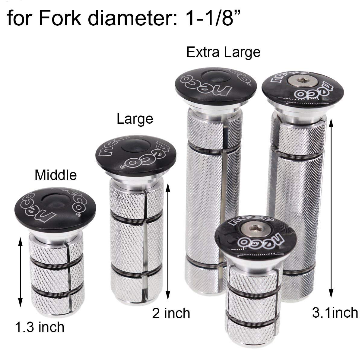 Neco Headset Expander Top Cap Star Nut Plug Bolt Stem Expanding Nut