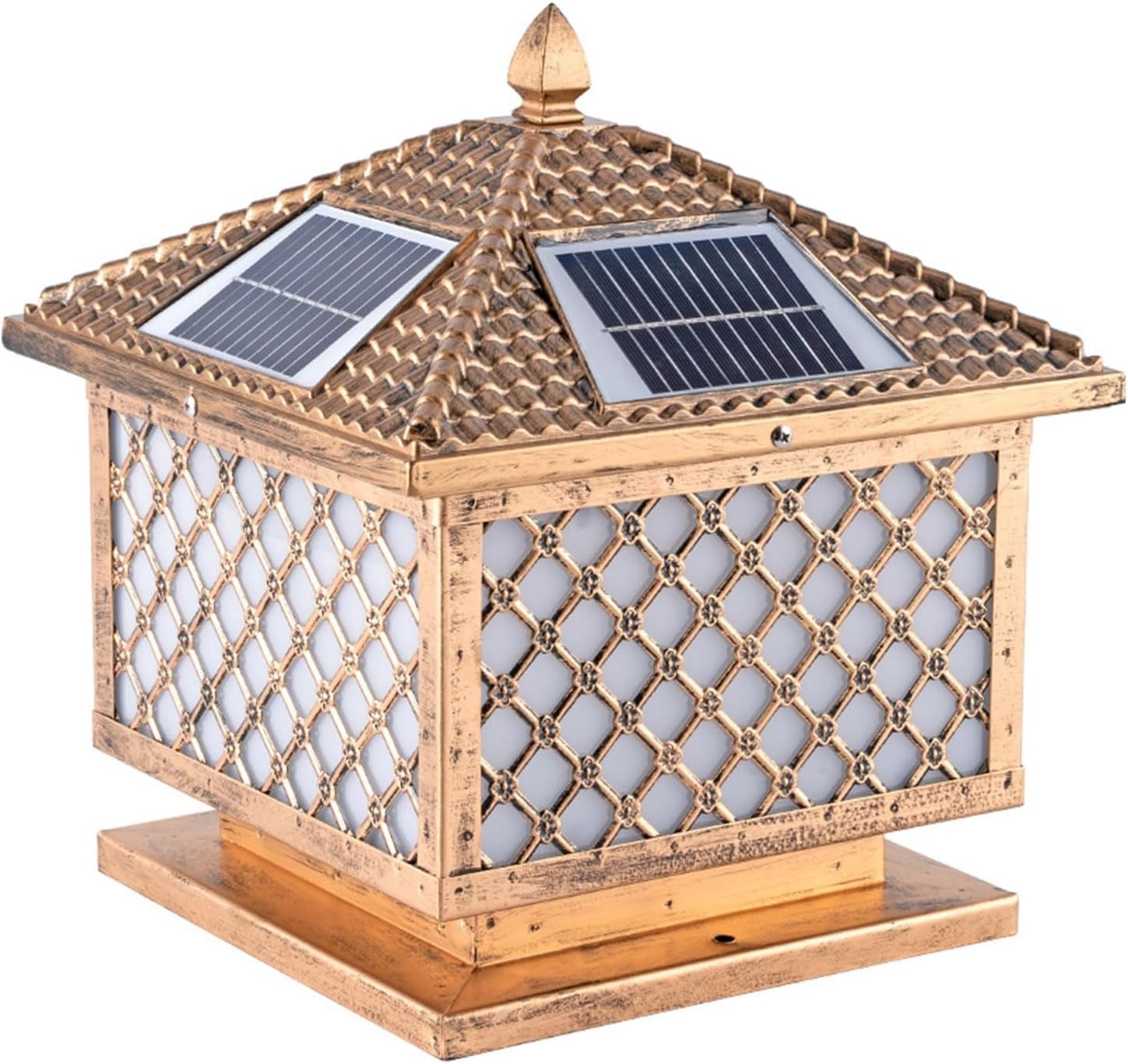 Lampe de pilier de pelouse antique pour illuminer vos soirées d'été en terrasse et jardin