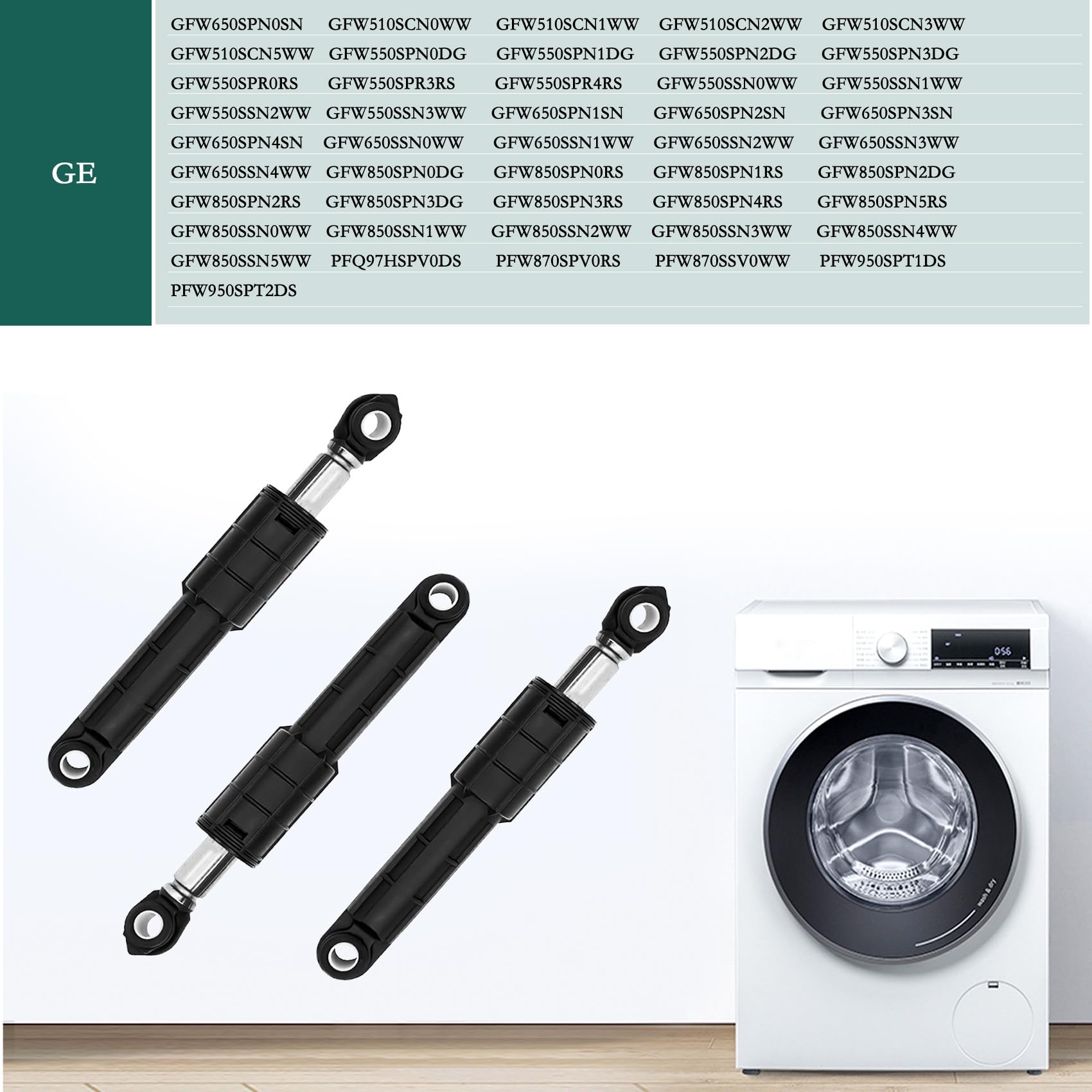 Amazon.com: REGEERE NEW WH03X29516 Washer Shock Absorbers 4PCS  