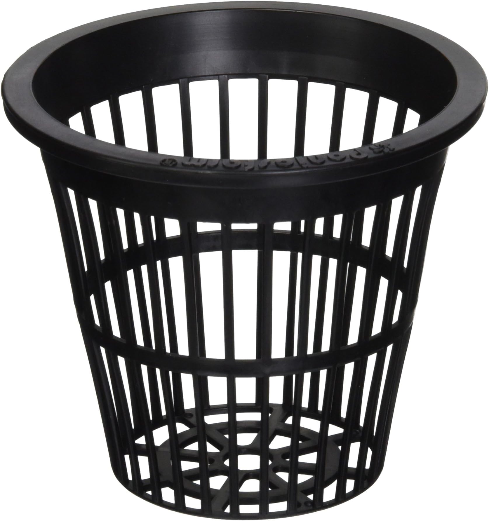 ZAHGO NP3 - 3 inch Net Pots Cups - Heavy Duty NO Pull Thru Rim Design - Orchids • Aquaponics • Hydroponics • Kratky Wide Mouth Mason Jars (300 Black)