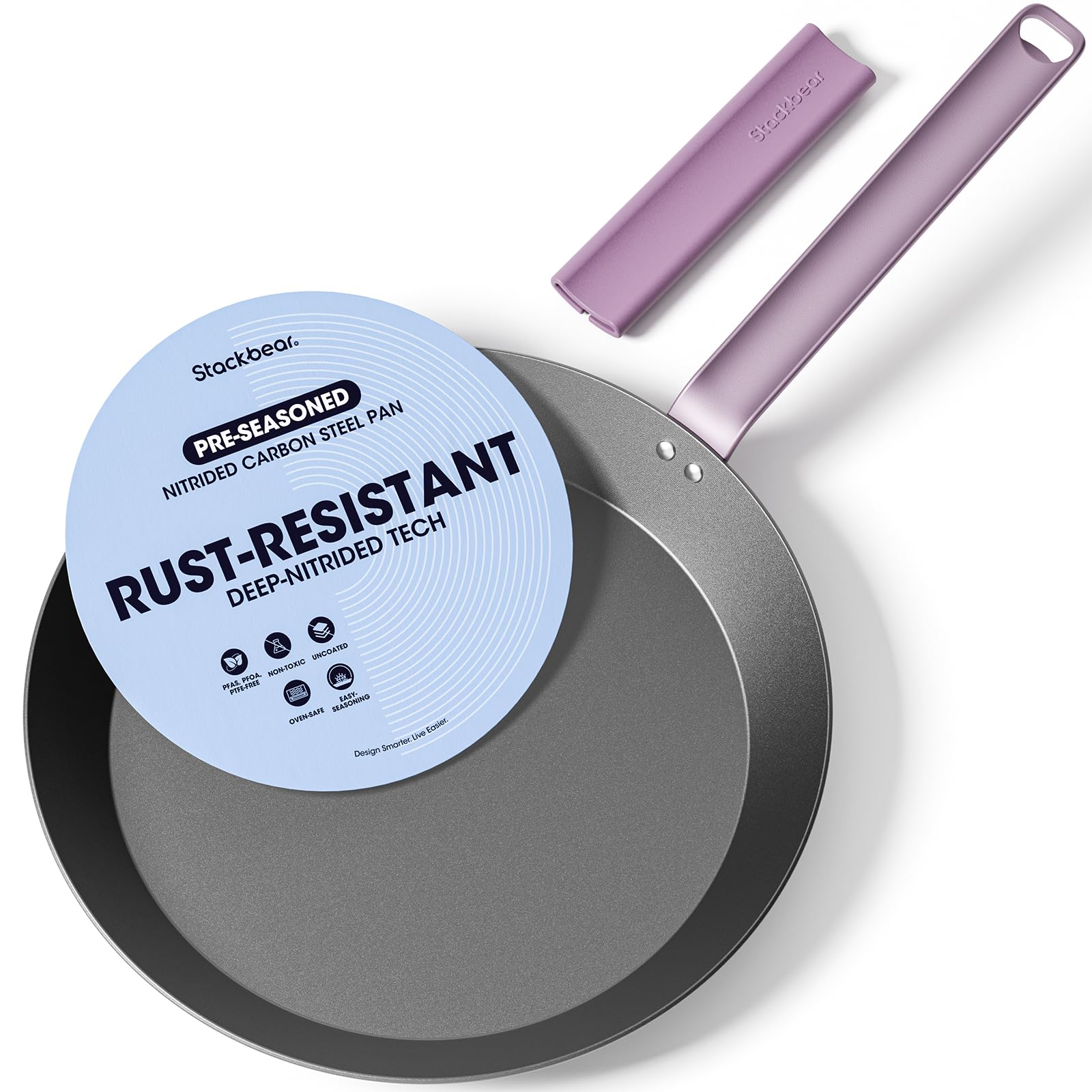 StackBear 12' Carbon Steel Frying Pan