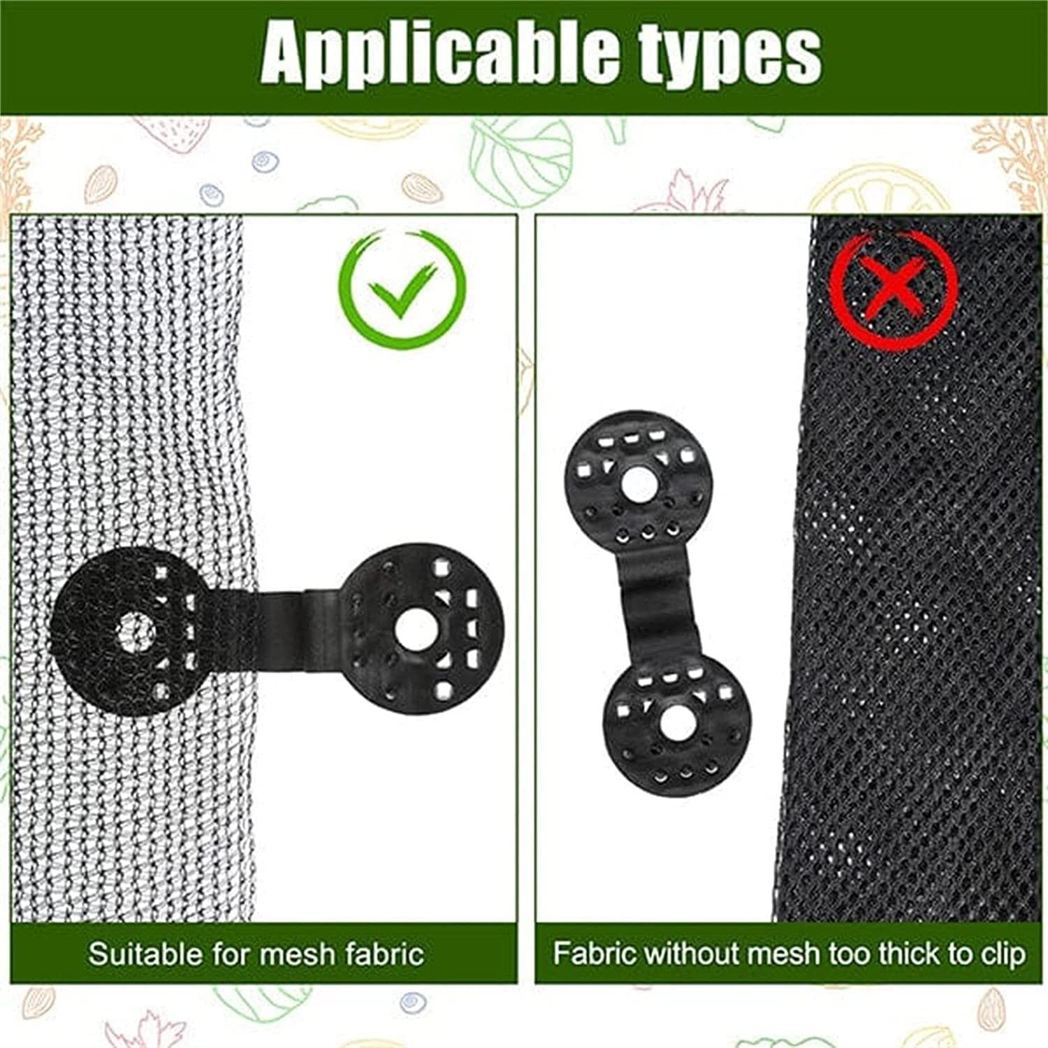50 stuks schaduwdoek Heavy Duty Lock Grip, schaduwdoek 50 stuks schaduwdoek Heavy Duty Lock Grip, schaduwdoek
