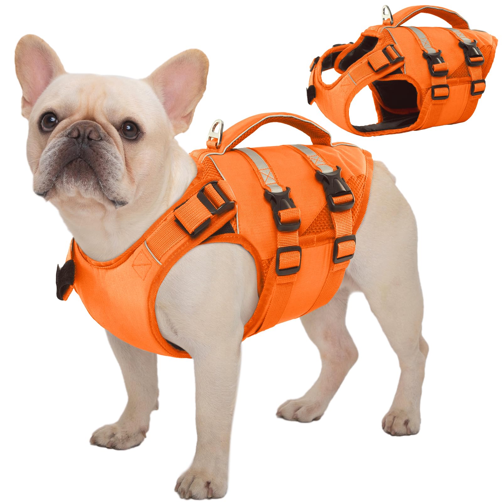 犬用ライフジャケット レッド Amazon | Kuoser犬用ライフジャケット 救命胴衣 スイミング