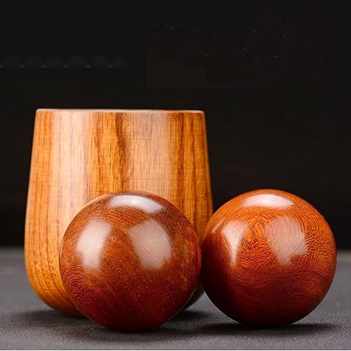 Miniatura 2 de Baoding - Pelotas de masaje de manos de ejercicio saludable chino de 1.5 pulgadas con caja de transporte para terapia de manos, alivio del estrés,