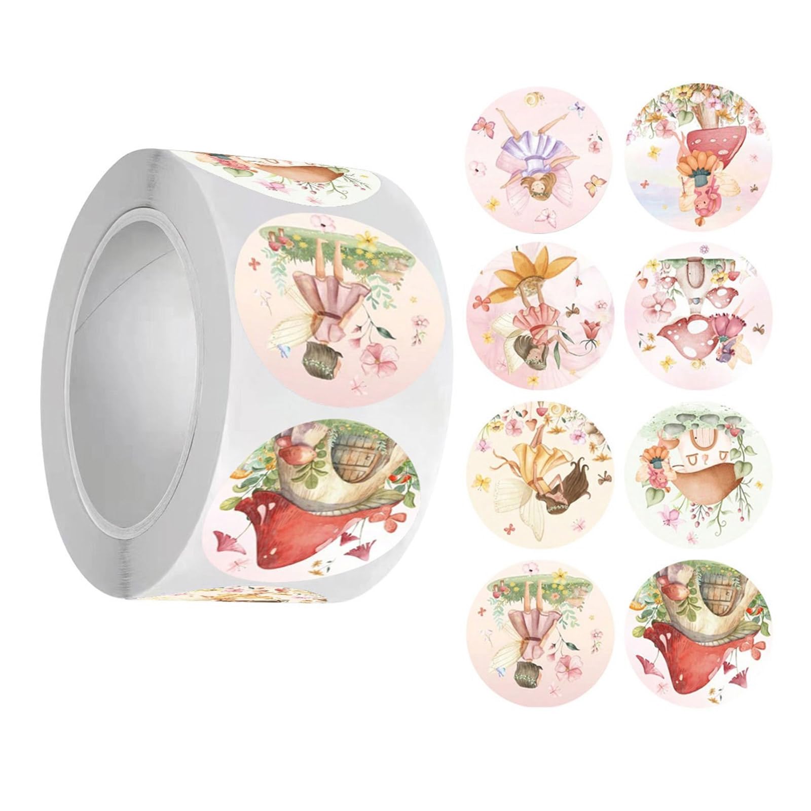 Colorful Mushroom Flower Stickers Creative PVC Decals Safe and Waterproof for Childrens Art Projects and Classroom Use Decors Stickers