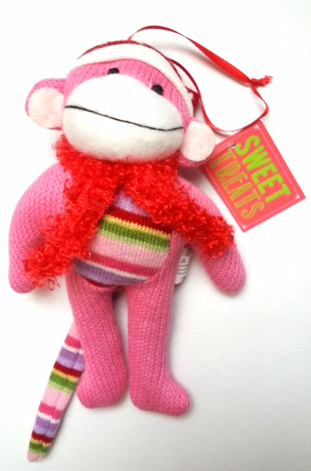 Buy Sock Monkey Plush Ornament Pink Online at Low Prices in India