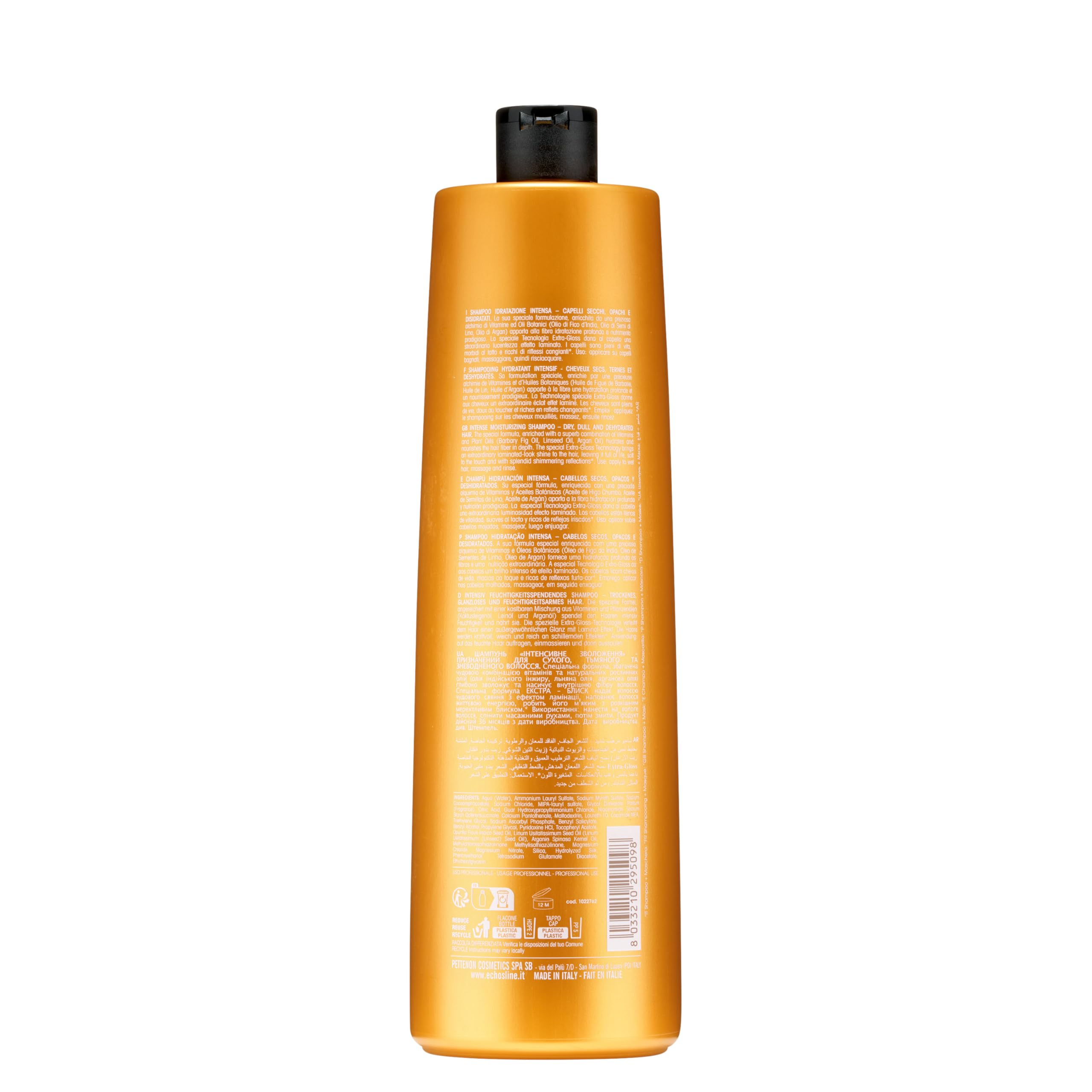 Echosline 1000 ml Echosline Intense Moisturizing Shampoo Dry, Dull And Dehydrated Hair