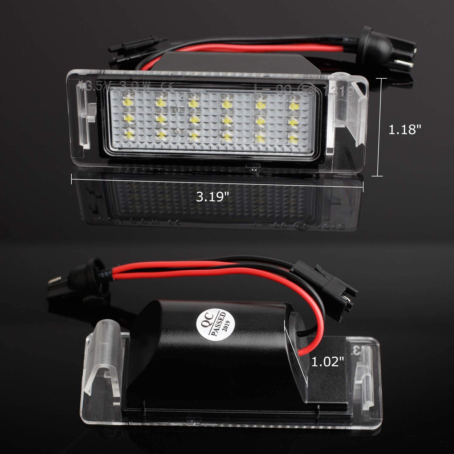 1 coppia LED Targa Luce Per Chevrolet Corvette Camaro Cruze SS Impala per Opel Mokka Insignia per Cadillac ATS CTS XTS SRX per Buick GMC (PZ055)