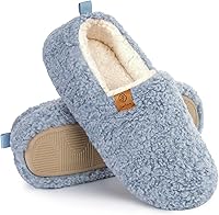 Vista 1 de EverFoams Pantuflas suaves y rizadas para mujer, de espuma viscoelástica, ligeras, cómodas, con forro polar