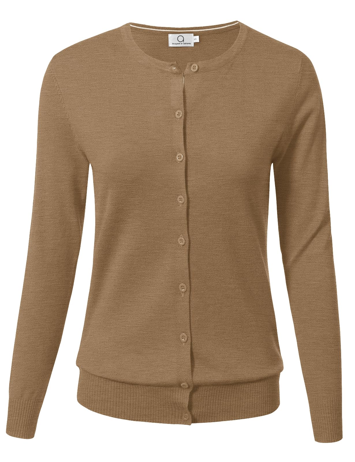 Allsense Women's Long-Sleeve Crewneck Cardigan